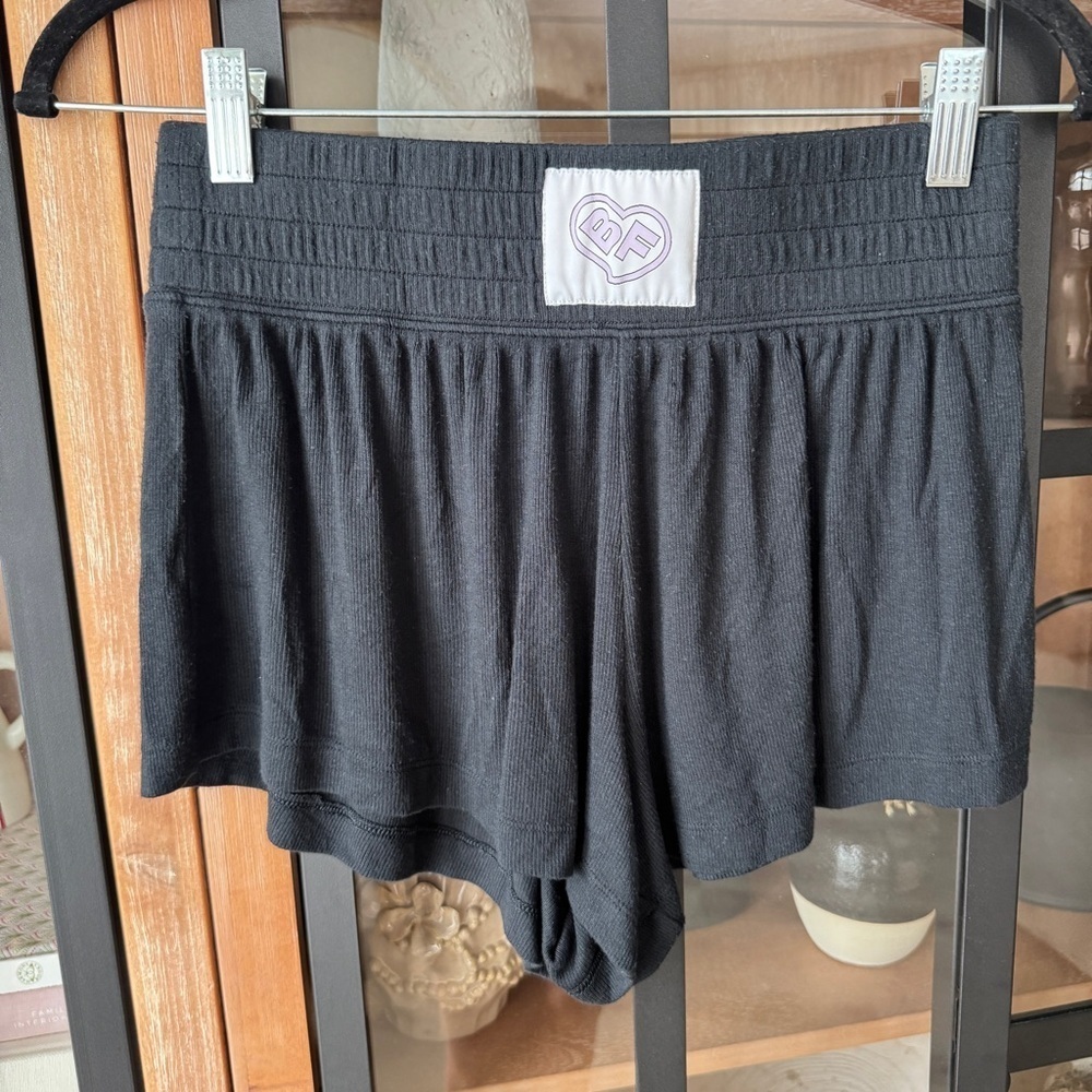 Alice + Olivia big feelings boxer shorts patch logo ribbed Laila Pajamas modal